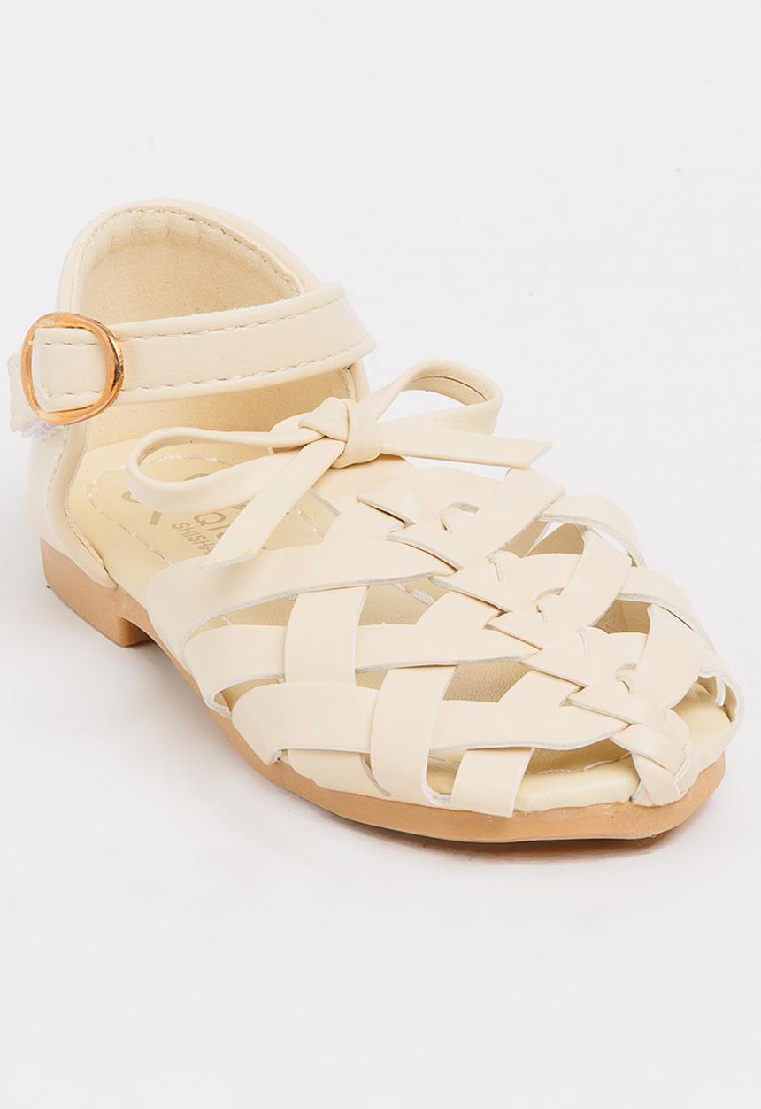 Pop Candy - Girls Cage Sandal Stone