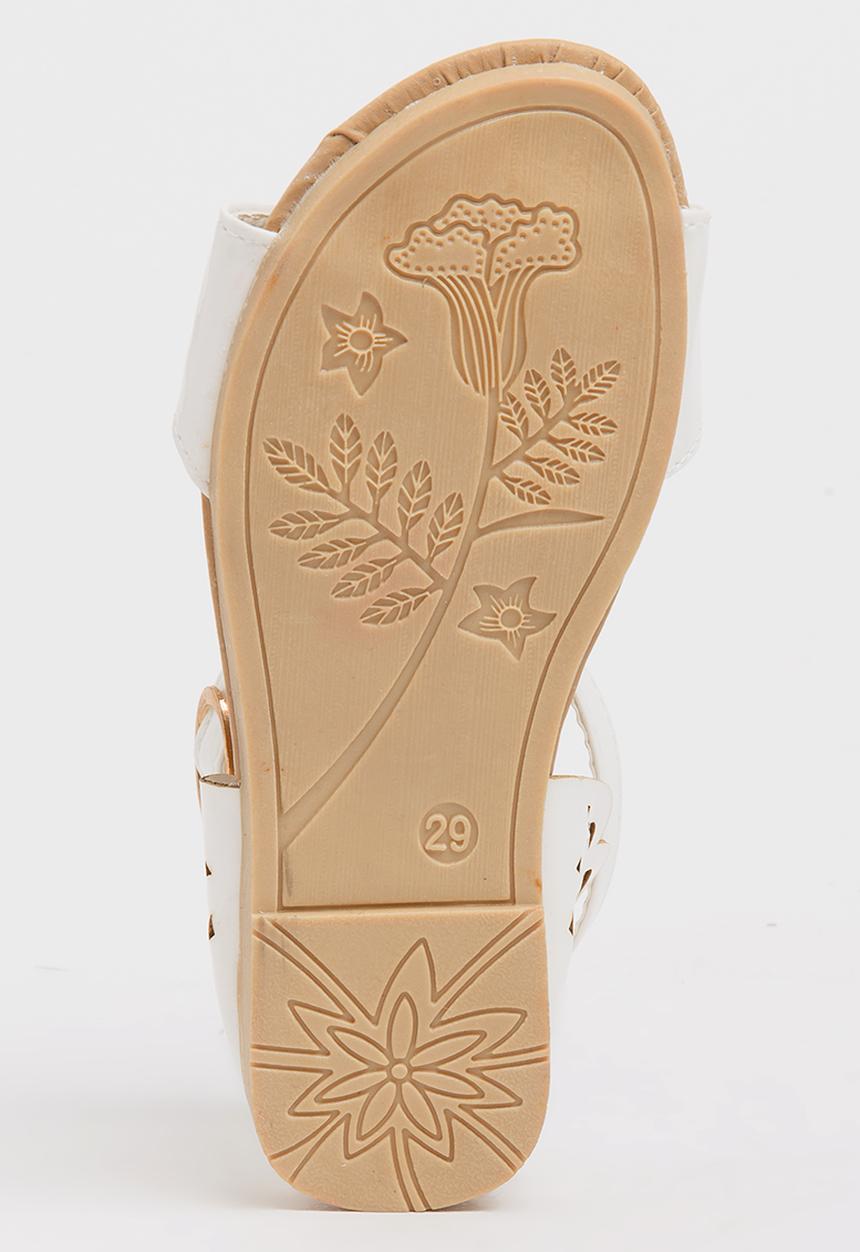 Pop Candy - T-Bar Sandals with Bow White