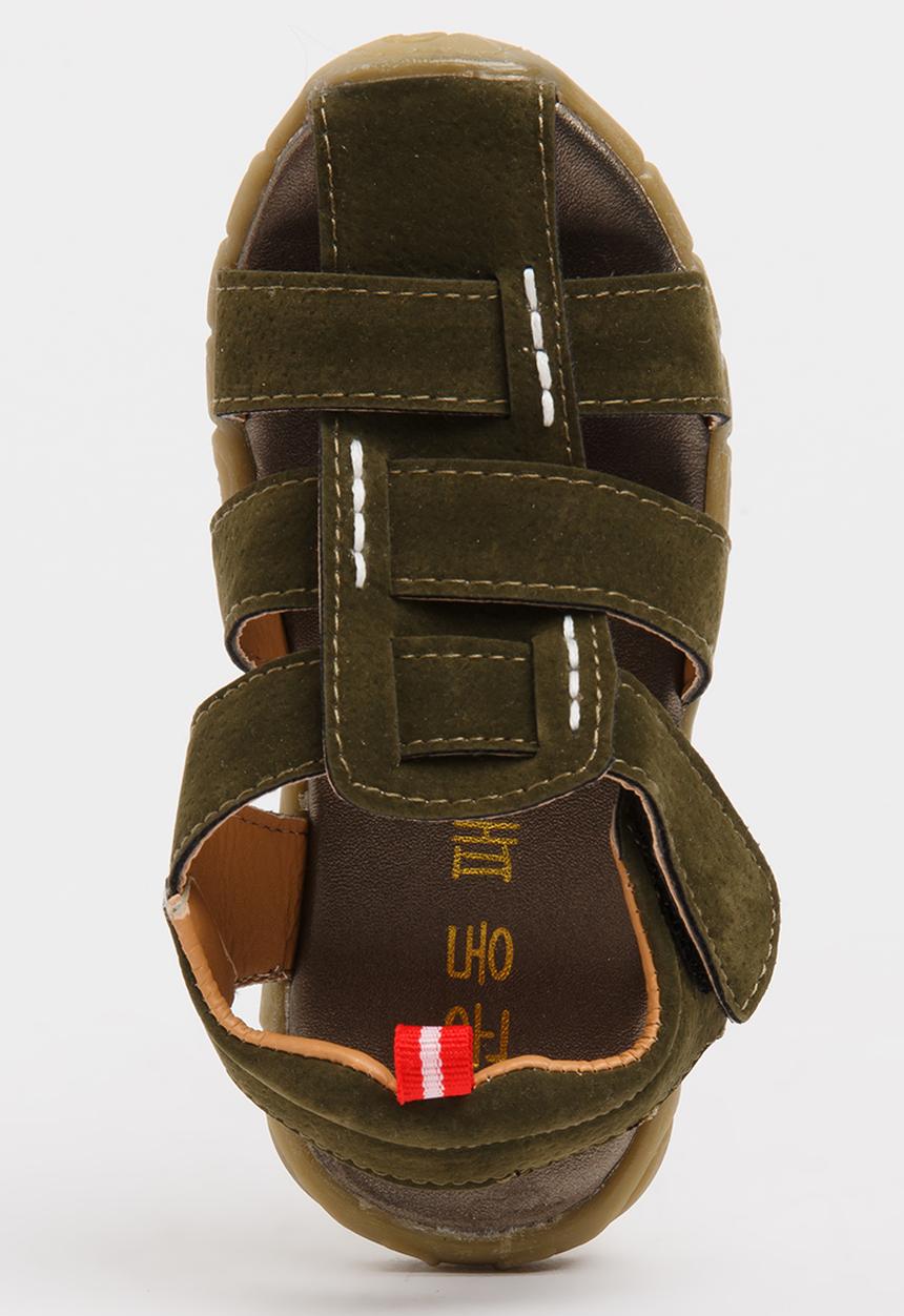 Pop Candy - Boys Sandal Khaki Green