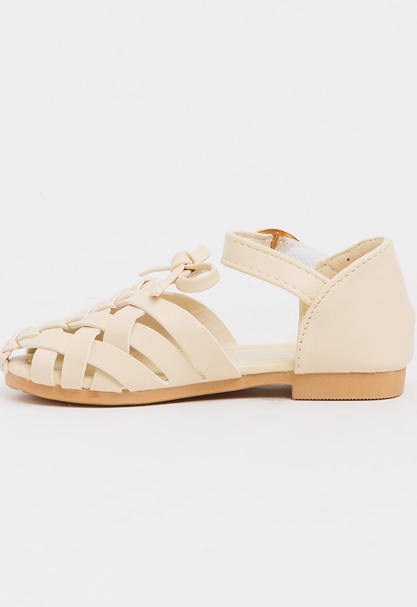 Pop Candy - Girls Cage Sandal Stone