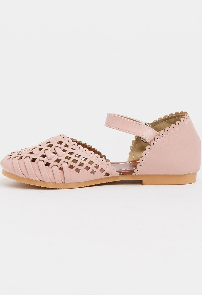 Pop Candy - Girls Cage Sandal Pale Pink