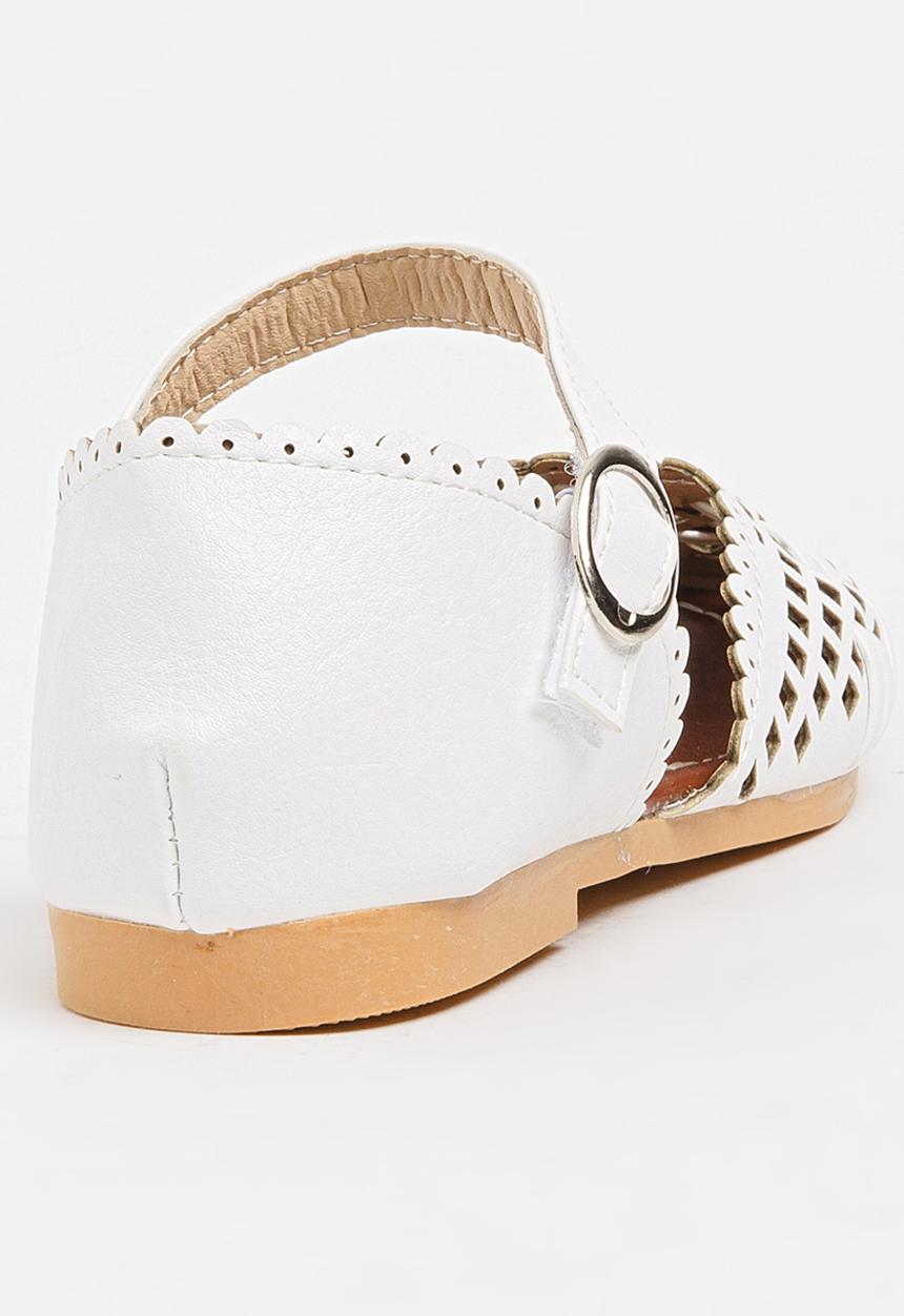 Pop Candy - Girls Cage Sandal White