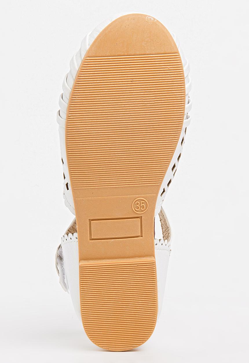 Pop Candy - Girls Cage Sandal White