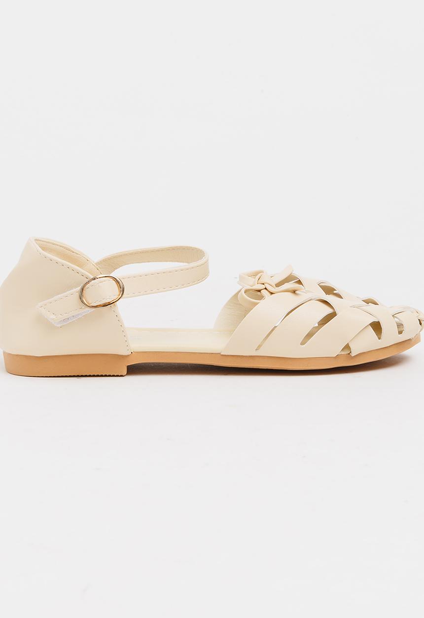 Pop Candy - Girls Cage Sandal Stone