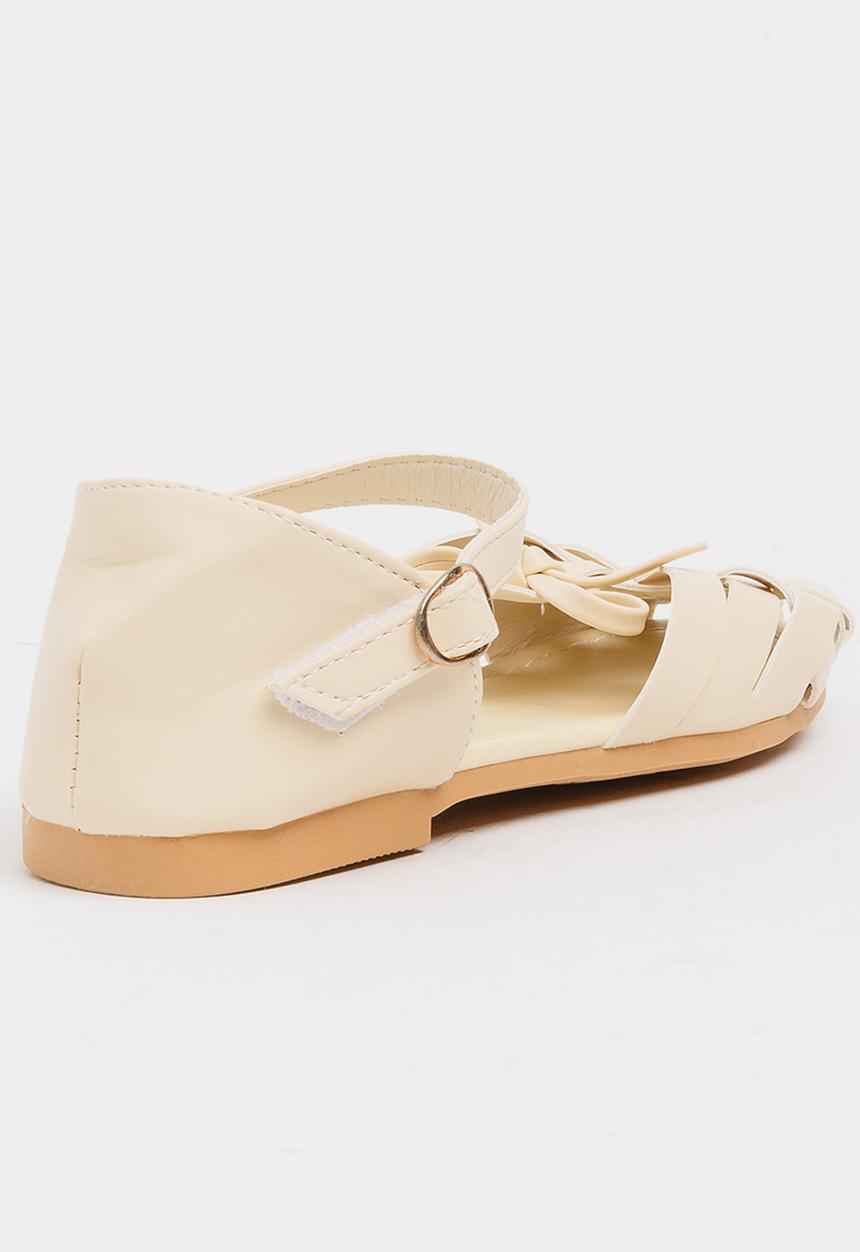 Pop Candy - Girls Cage Sandal Stone