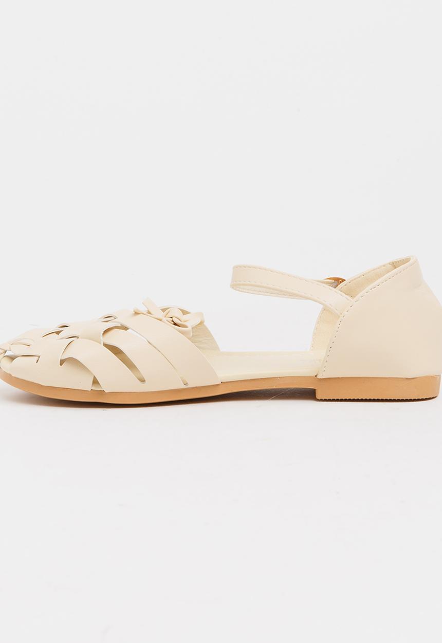 Pop Candy - Girls Cage Sandal Stone