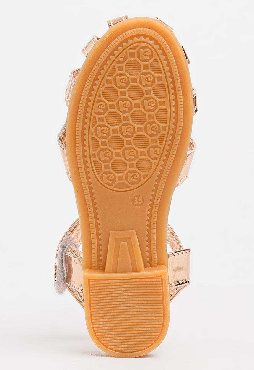 Pop Candy - Sandal with Heart Detail Rose gold
