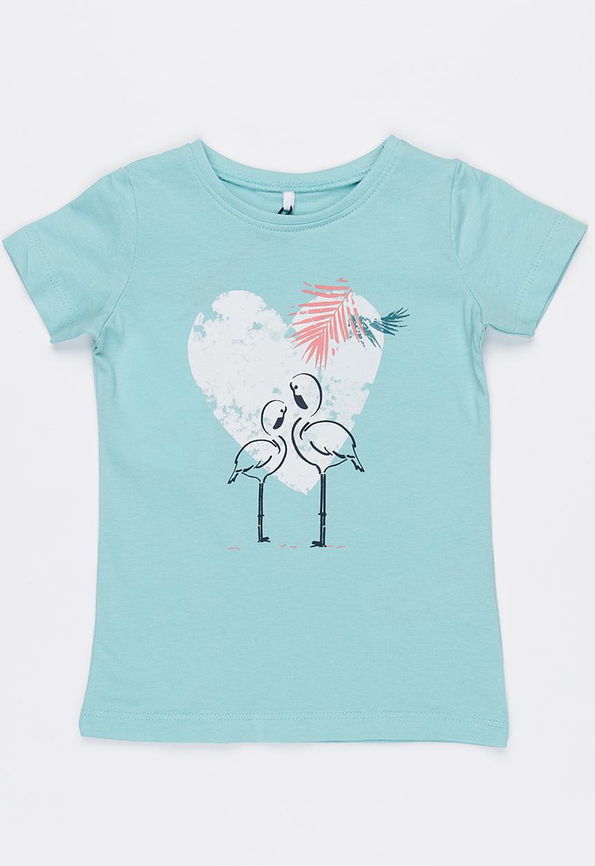 Name It - Printed Tee Aqua