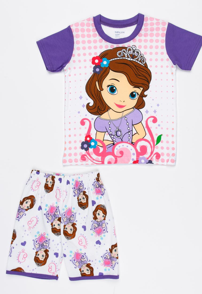 Pop Candy - Girls Printed  PJ Set Multi-colour