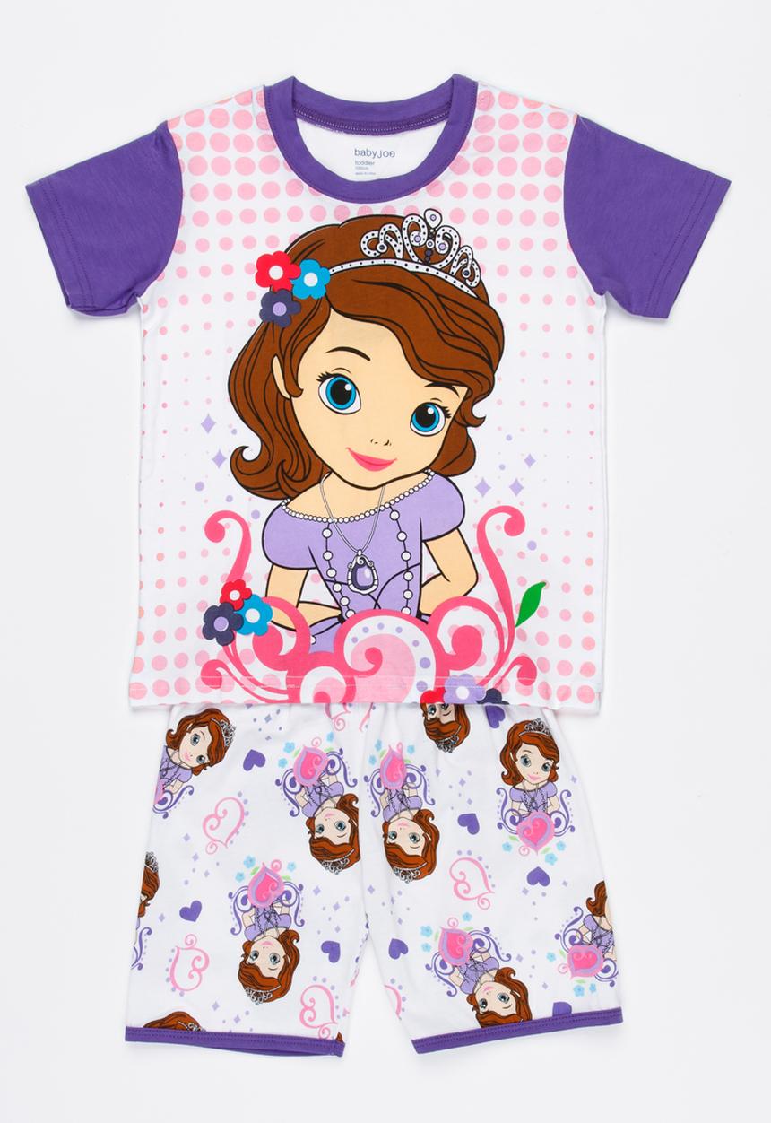 Pop Candy - Girls Printed  PJ Set Multi-colour