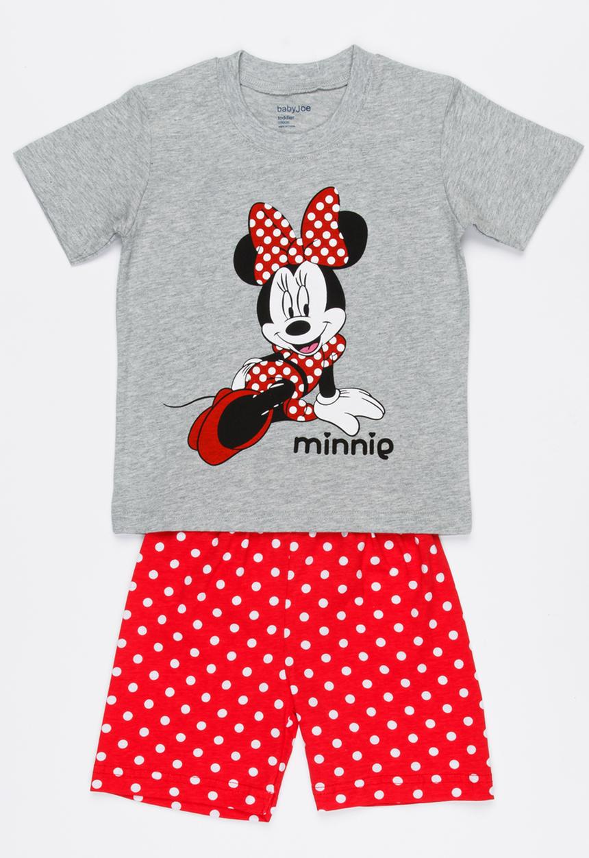 Pop Candy - Girls Printed  PJ Set Red