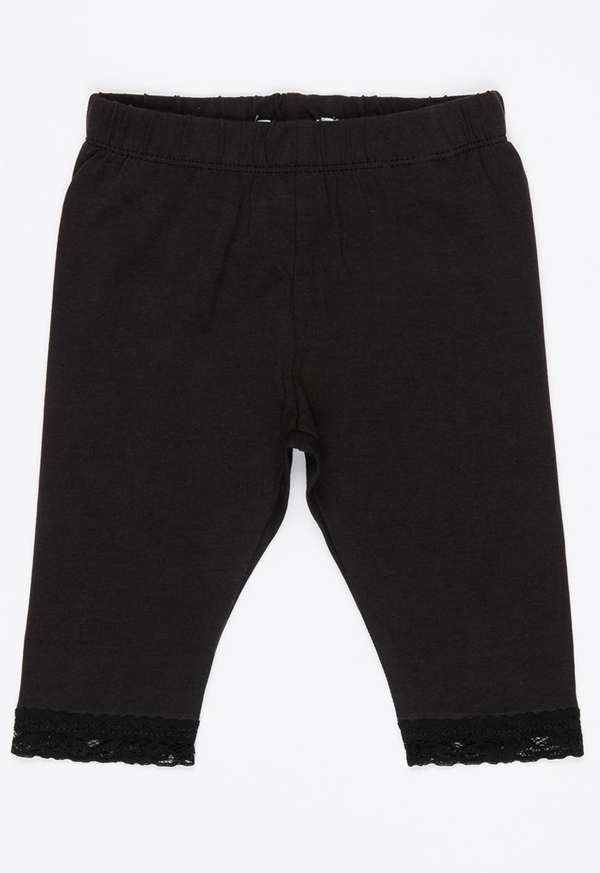 Name It - Legging With Lace Detail Black