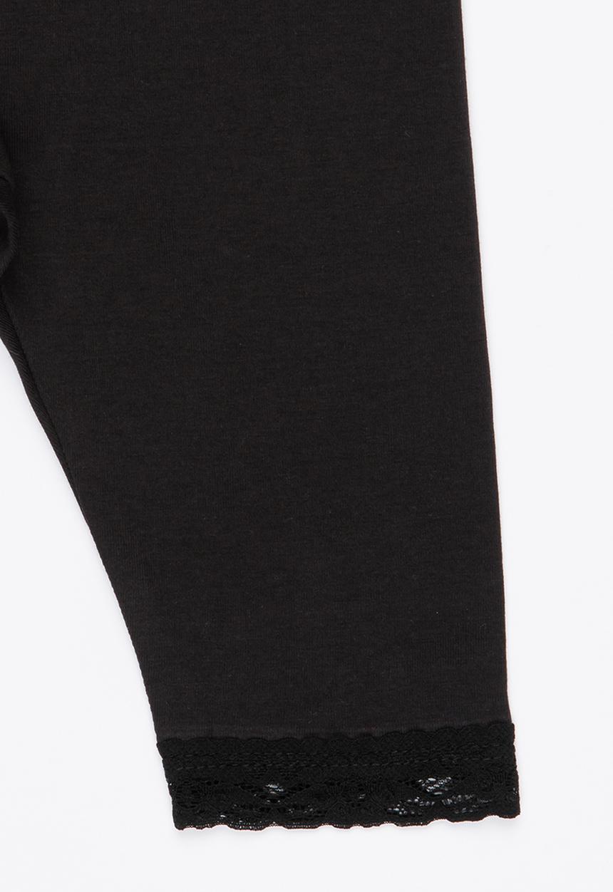Name It - Legging With Lace Detail Black