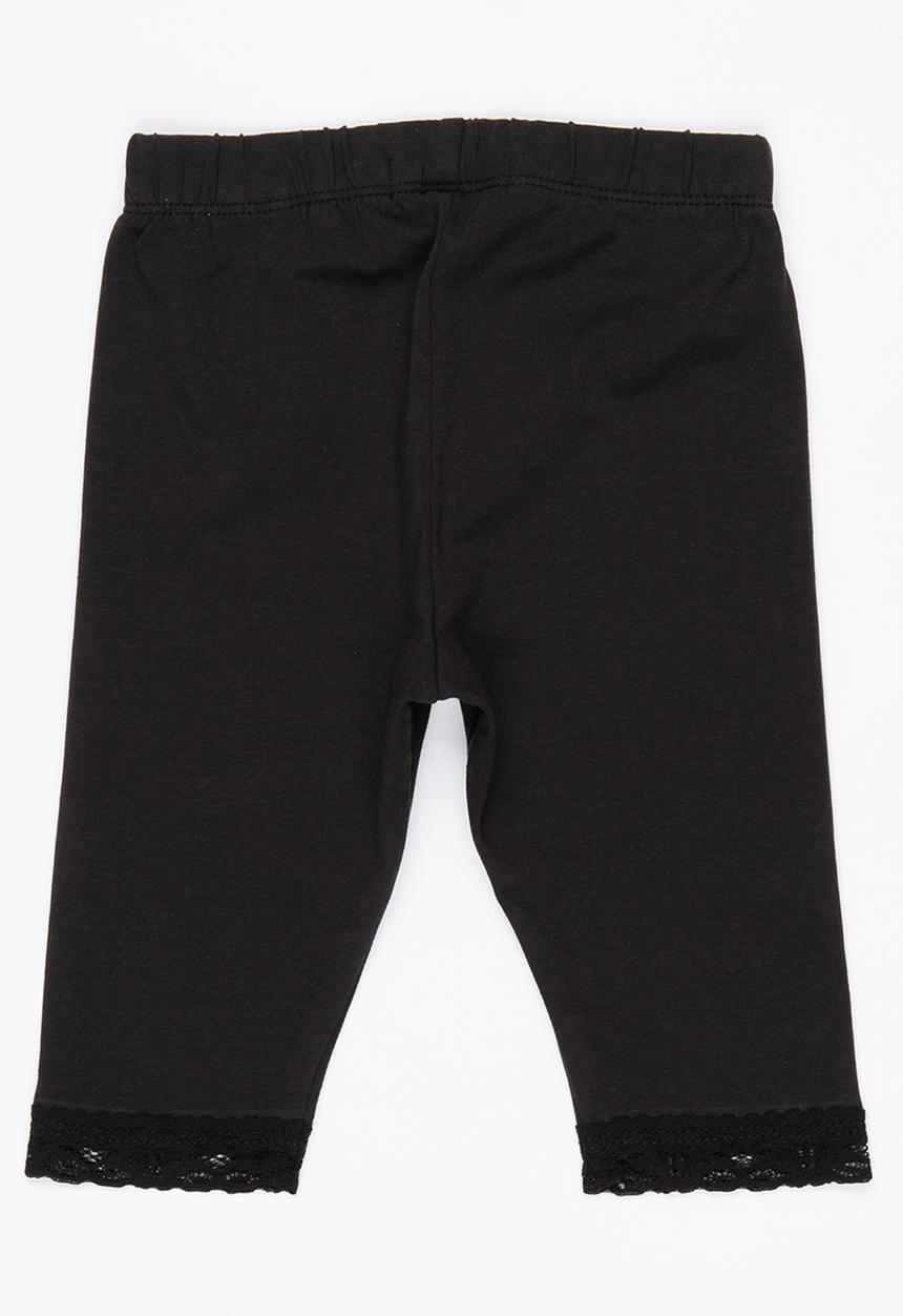 Name It - Legging With Lace Detail Black