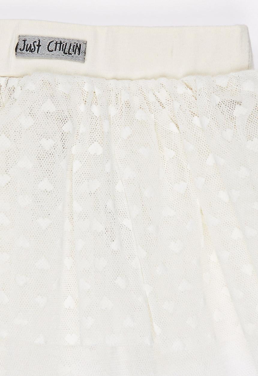 Just chillin - Tulle Skirt Cream