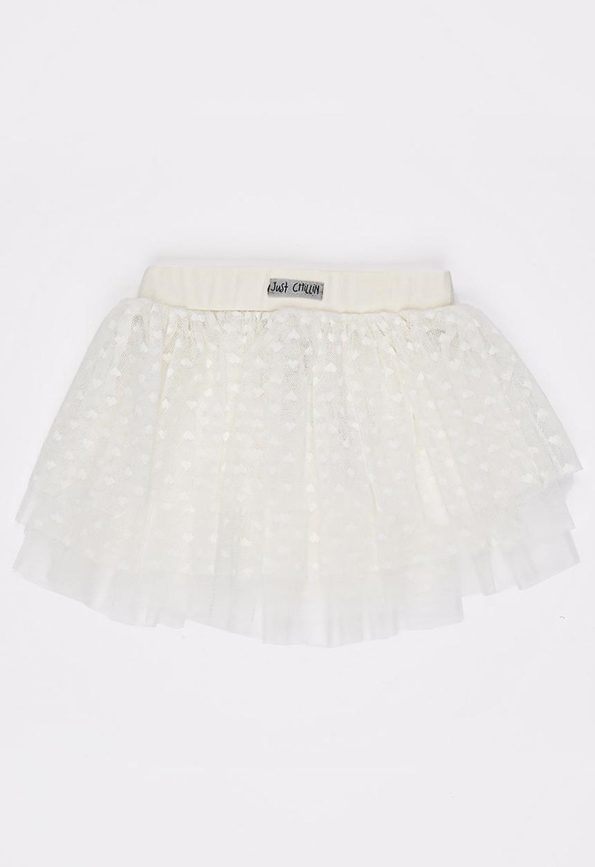 Just chillin - Tulle Skirt Cream