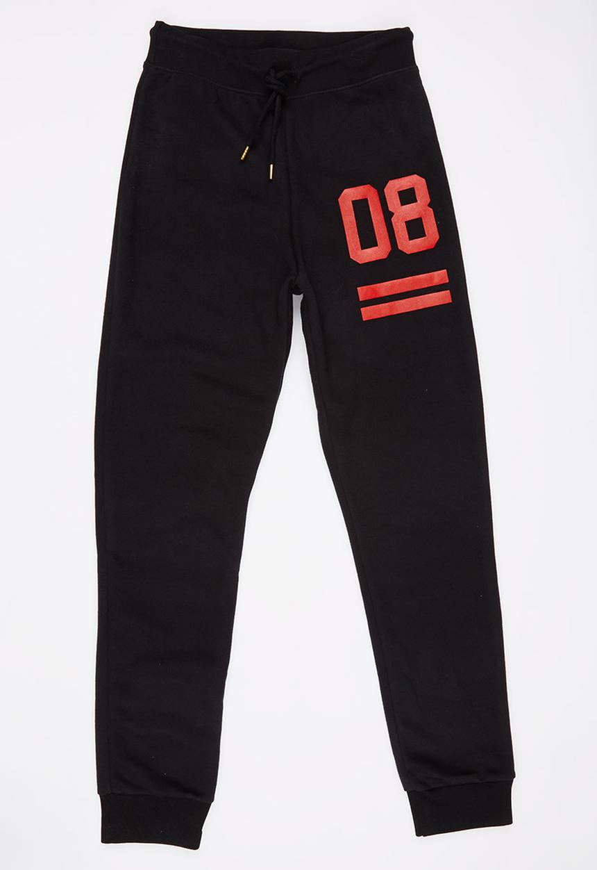 Rebel Republic - Printed Sweatpants Black