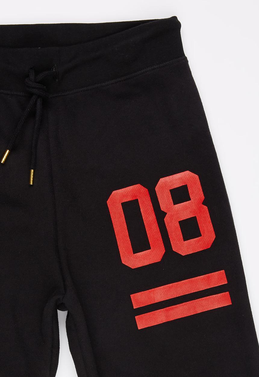 Rebel Republic - Printed Sweatpants Black