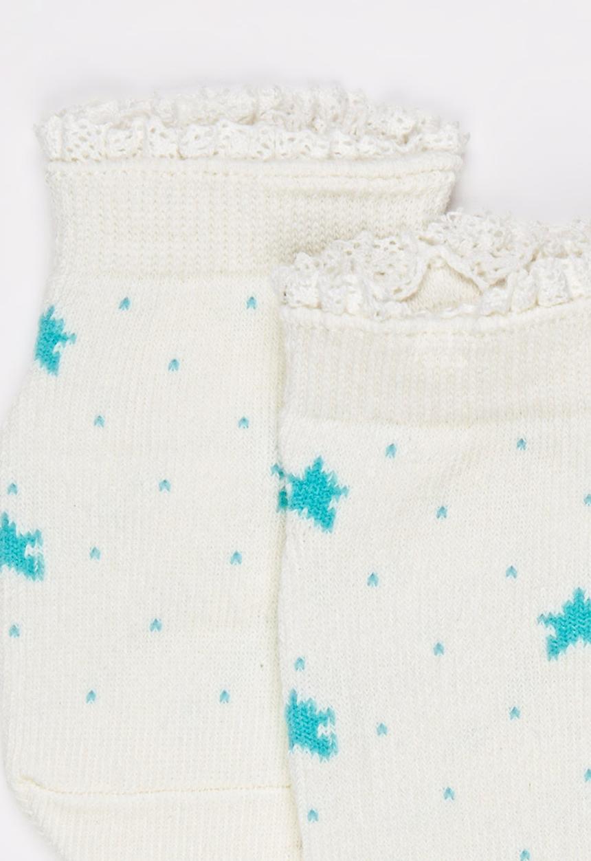 Pop Candy - Ankle Sock Off White