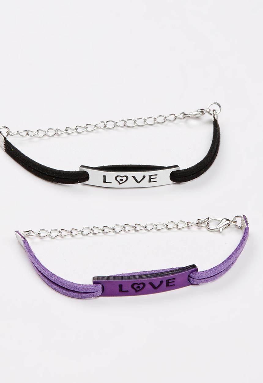 Jewels and Lace - Love Twinpack Bracelets Multi-colour