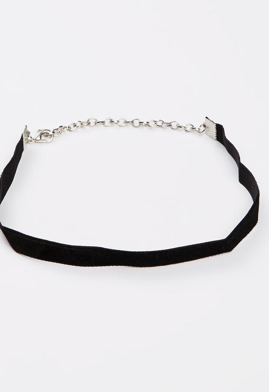 Jewels and Lace - Velvet Choker Black