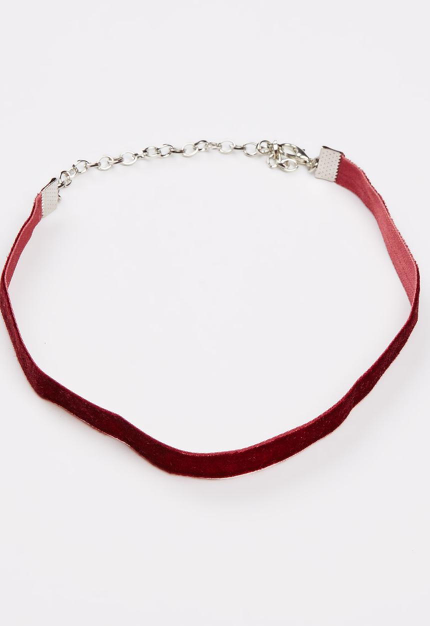Jewels and Lace - Velvet Choker Burgundy