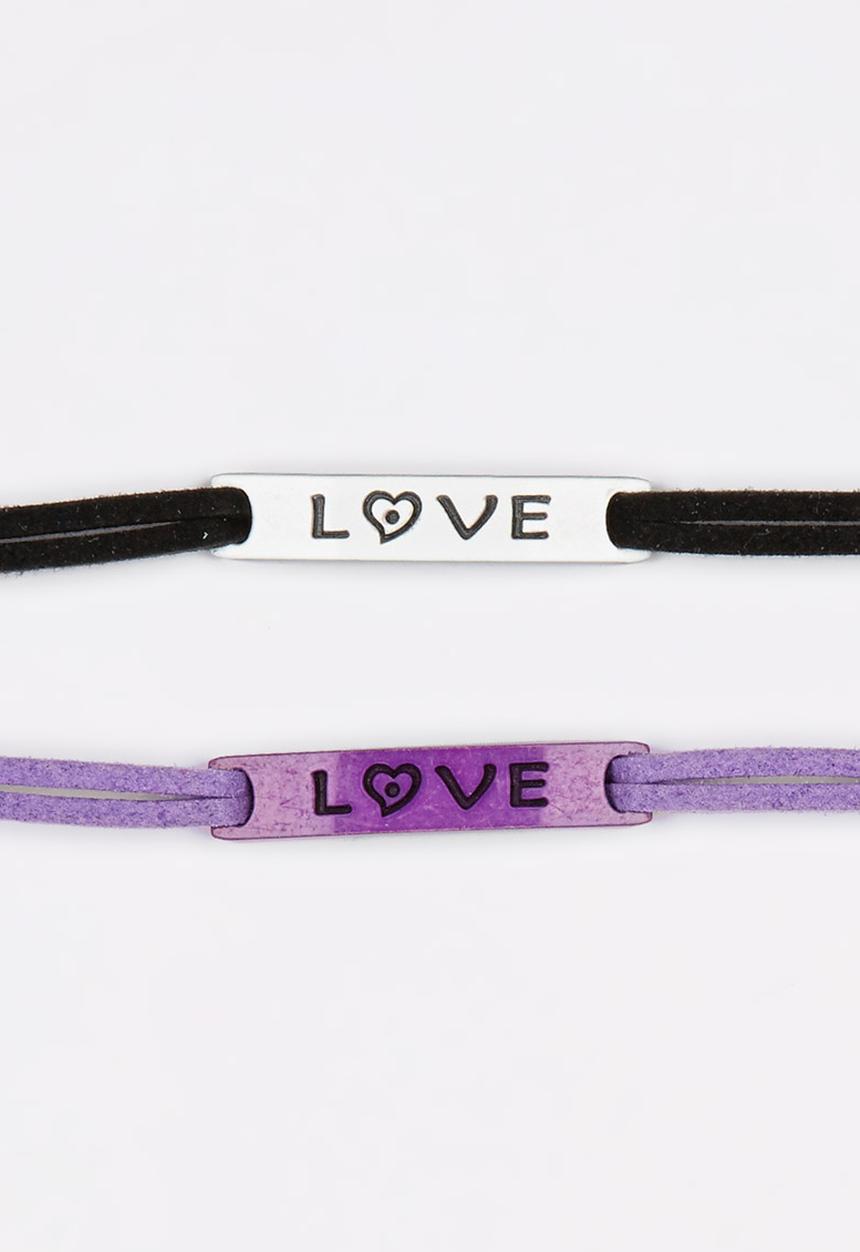 Jewels and Lace - Love Twinpack Bracelets Multi-colour