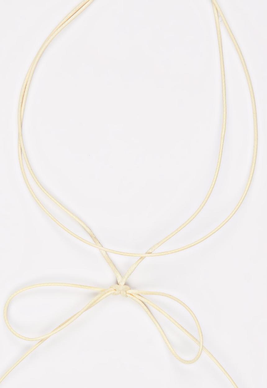 Jewels and Lace - Bow Tie Choker Cream