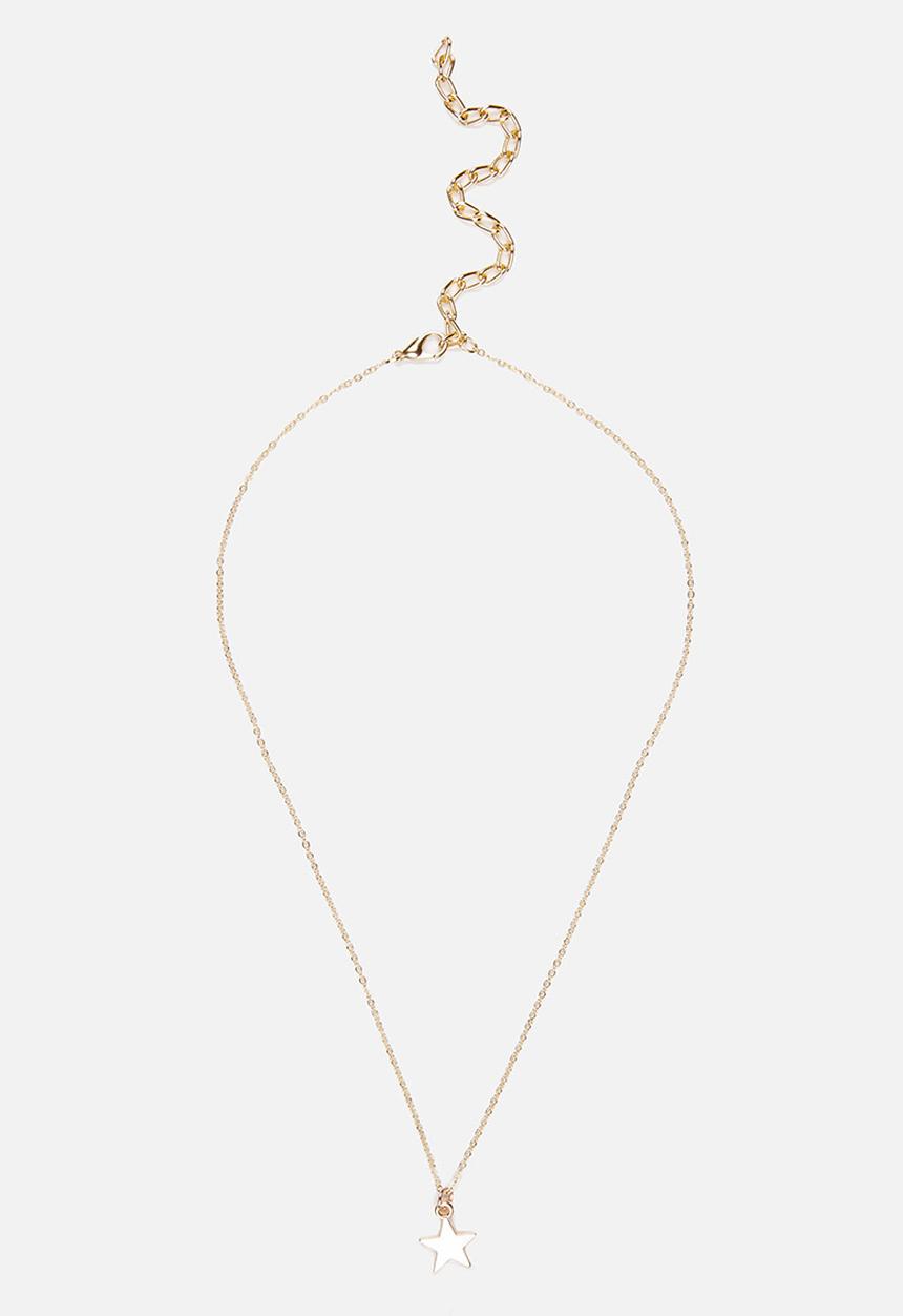 Jewels and Lace - Moon and Stars Necklace Twinpack Gold