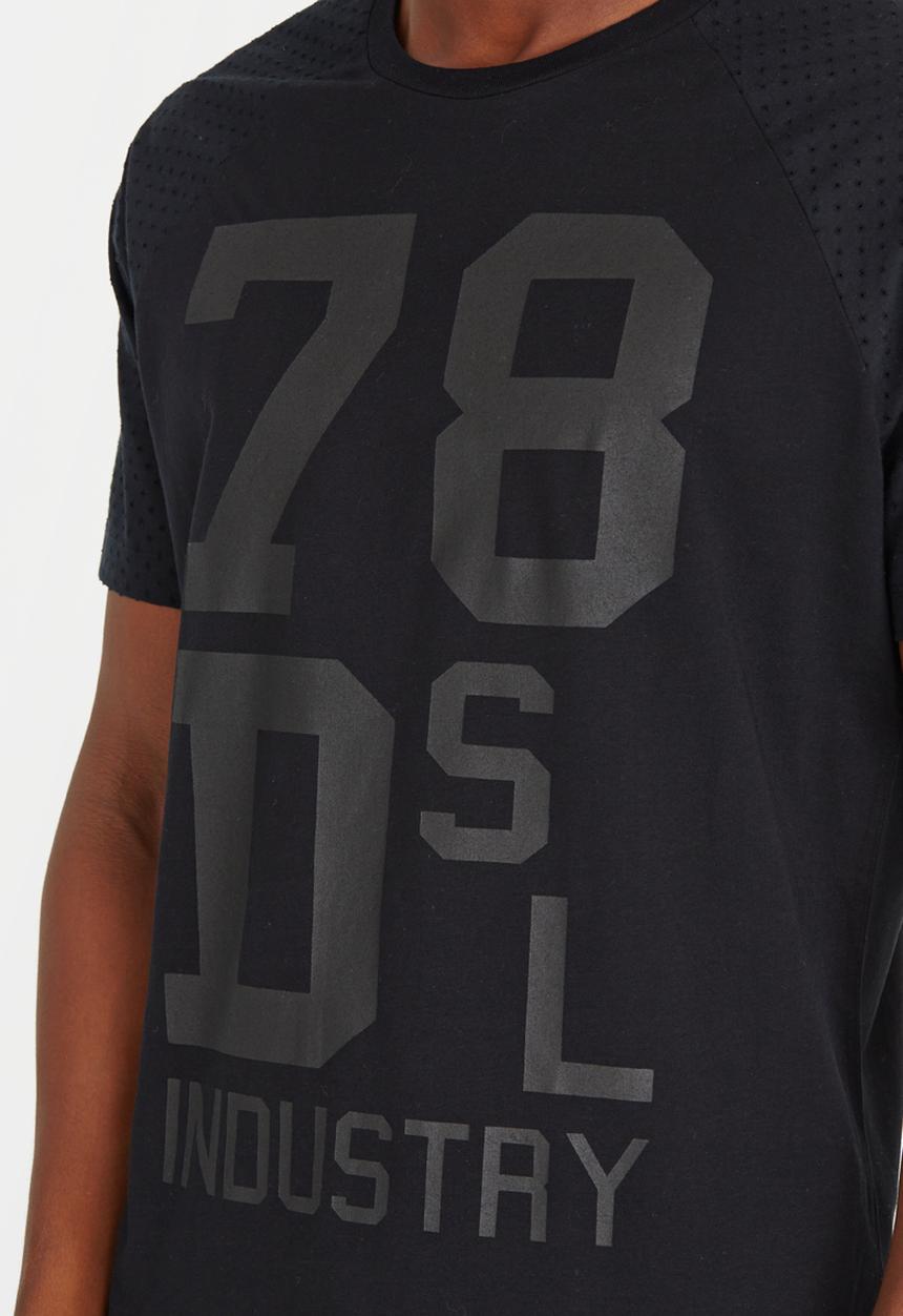 Diesel  - Joe Raglan T Shirt Black