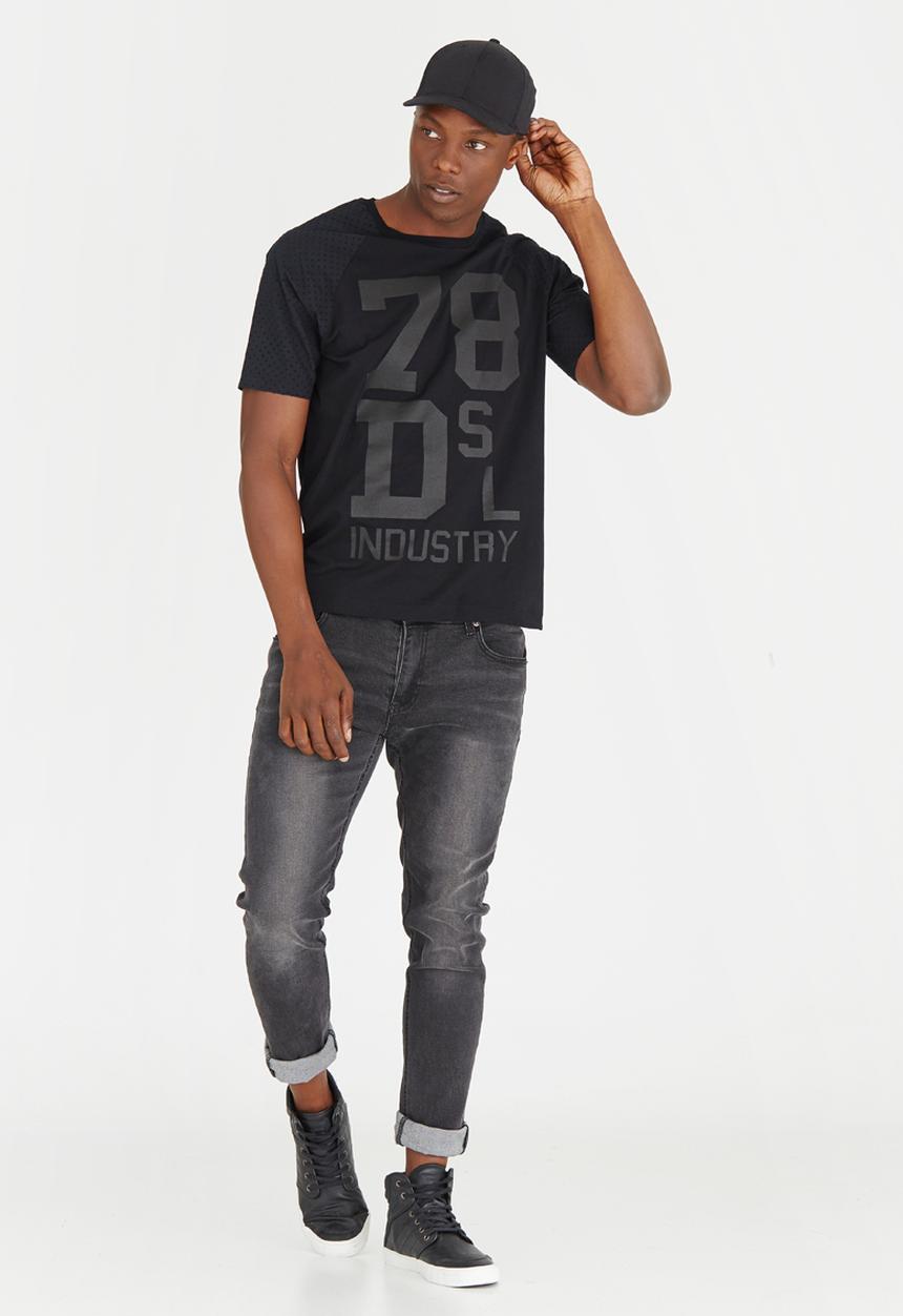 Diesel  - Joe Raglan T Shirt Black