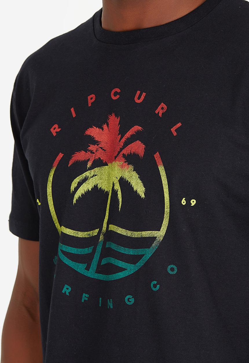 Rip Curl - Palm Wave T Shirt Black
