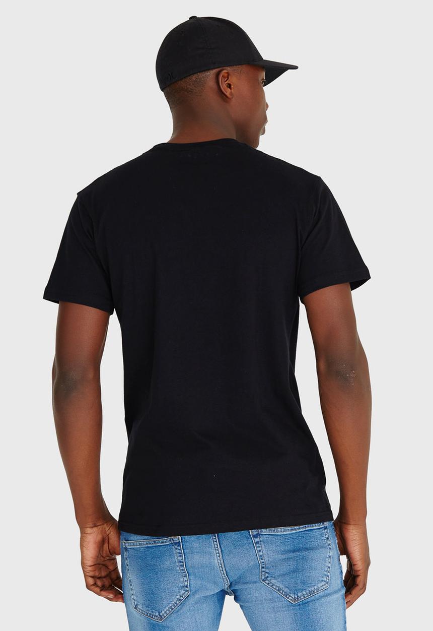 JEEP SPIRIT - Polka Dot Pocket T Shirt Black