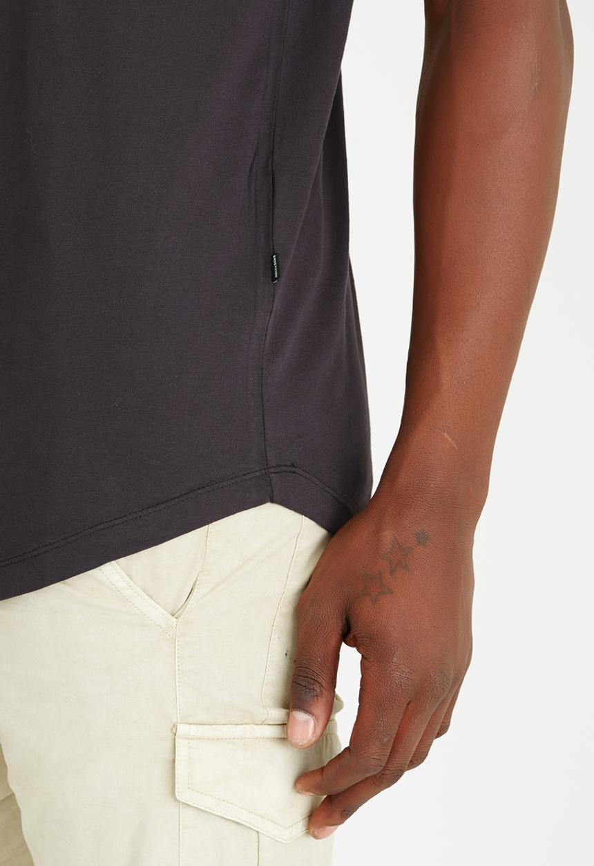 Only & Sons - Mahu Long Line T-Shirt Dark Grey