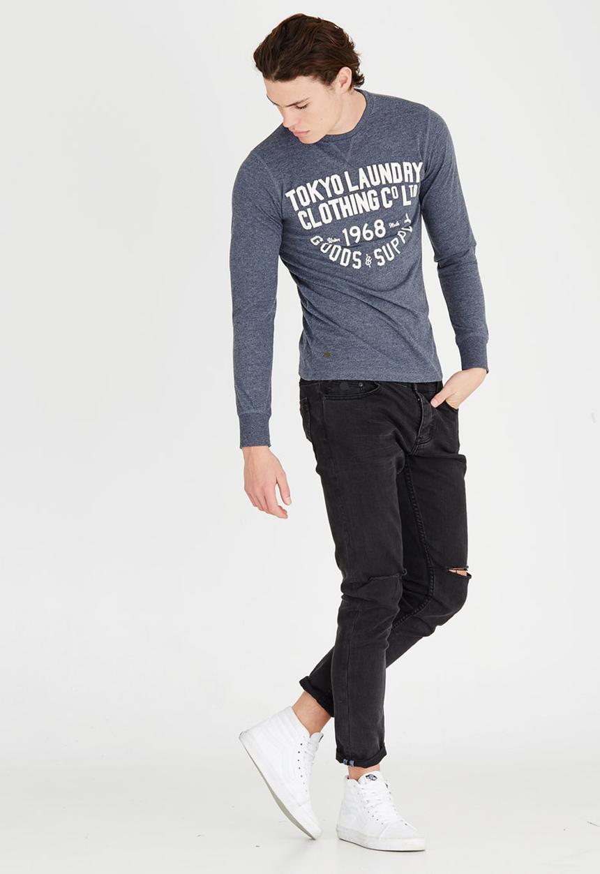 Tokyo Laundry - Point Hendrick Tshirt Navy
