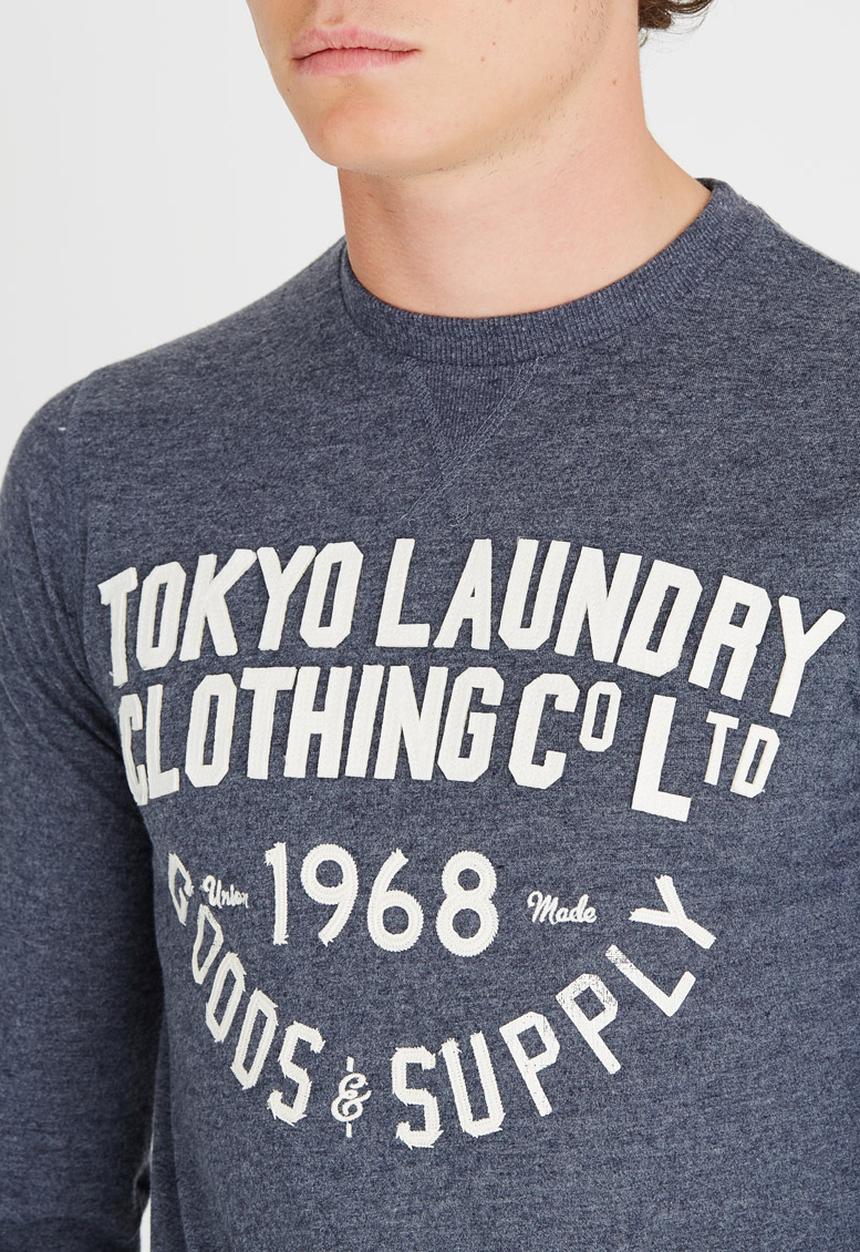 Tokyo Laundry - Point Hendrick Tshirt Navy
