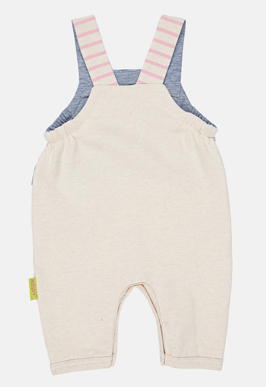 Hooligans - Leggy Giraffe Dungaree Set Multi-colour