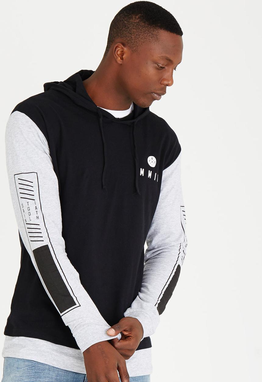 St Goliath - Ricochet Hooded Long Sleeve Black