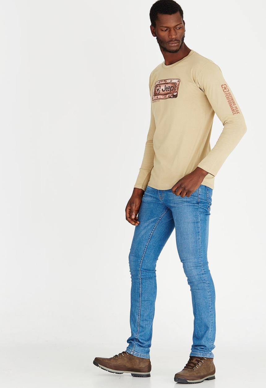 JEEP - Print T Shirt Stone