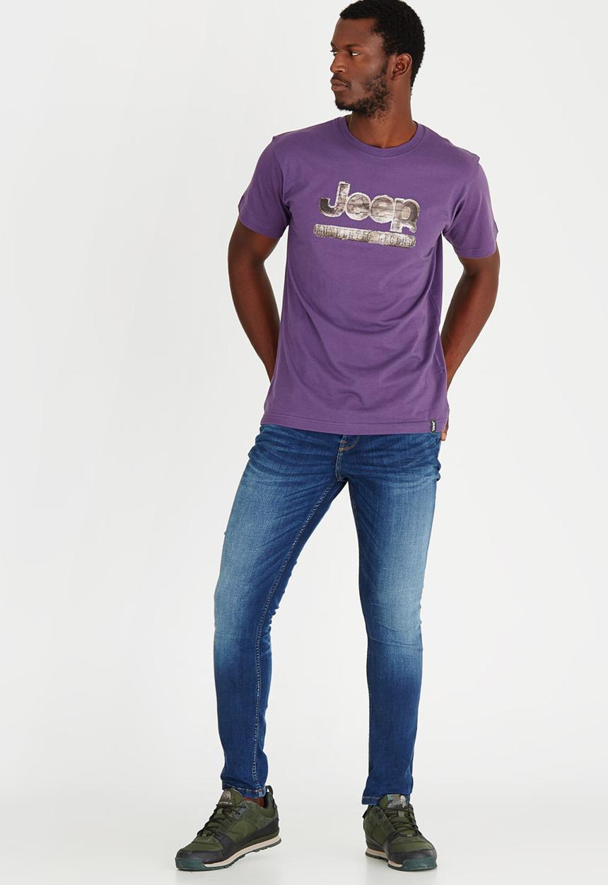 JEEP - Printed T Shirt Dark Purple