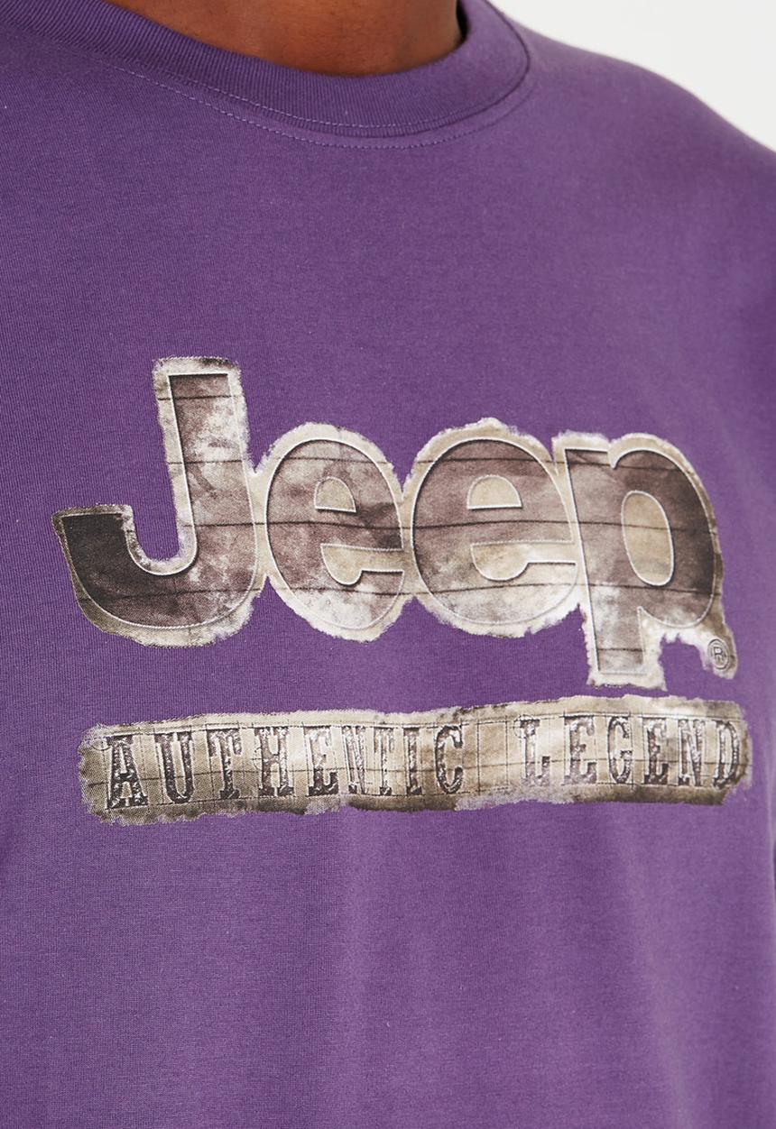 JEEP - Printed T Shirt Dark Purple