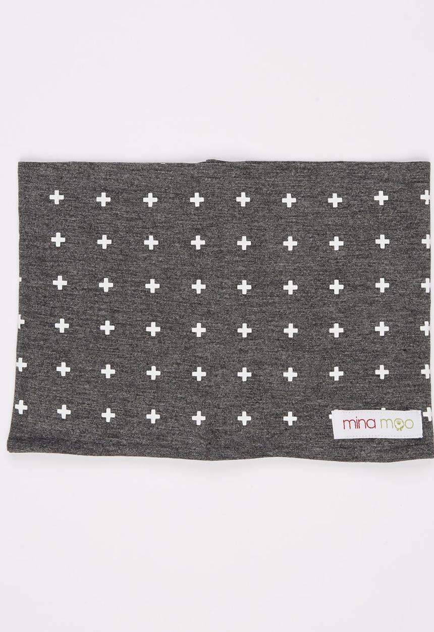 Mina Moo - Swiss Cross Snoodi Grey