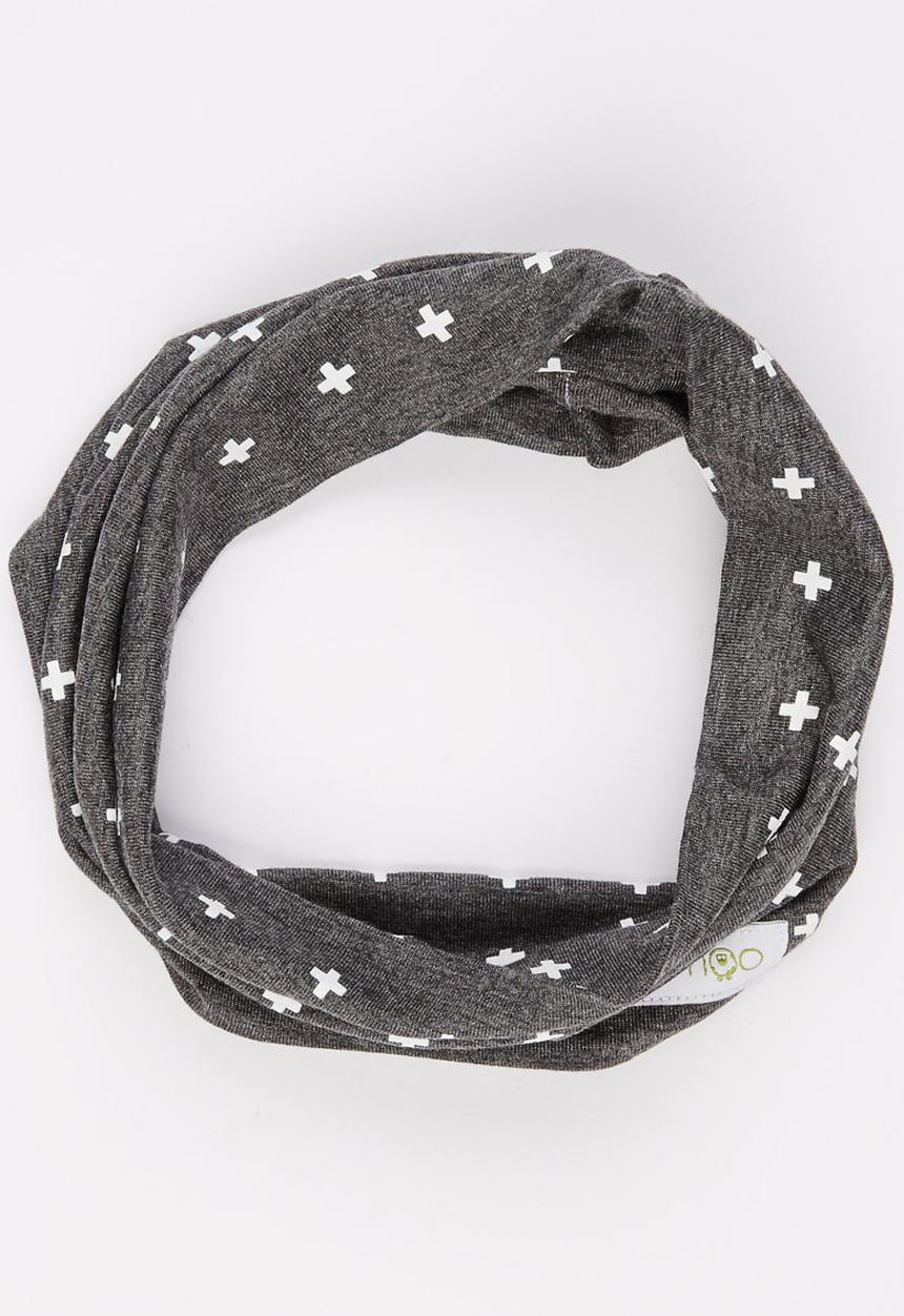Mina Moo - Swiss Cross Snoodi Grey