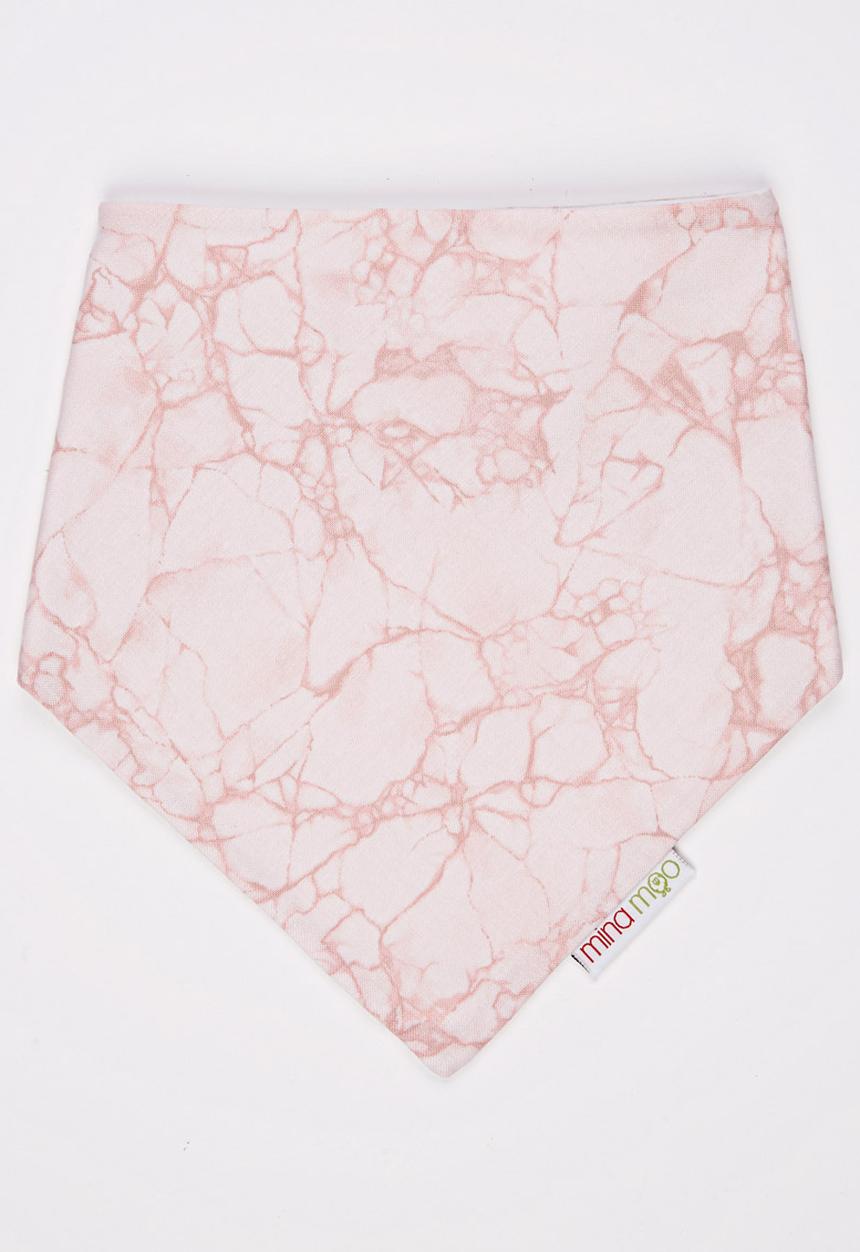 Mina Moo - Rose Marble Bib Mid Pink