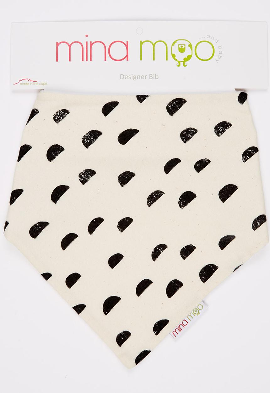 Mina Moo - Moon Print Bib Cream
