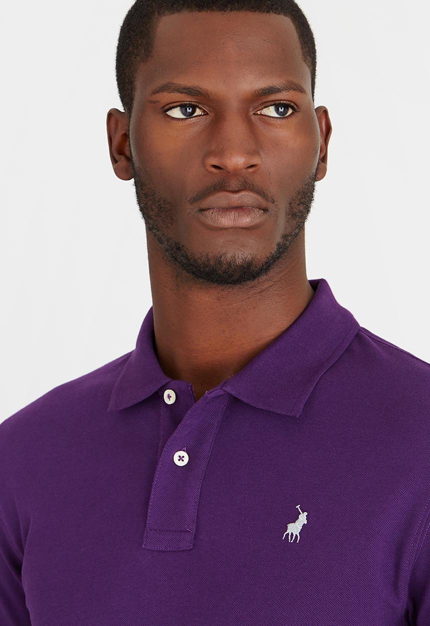 POLO - Classic Stretch Short Sleeve Golfer Dark Purple