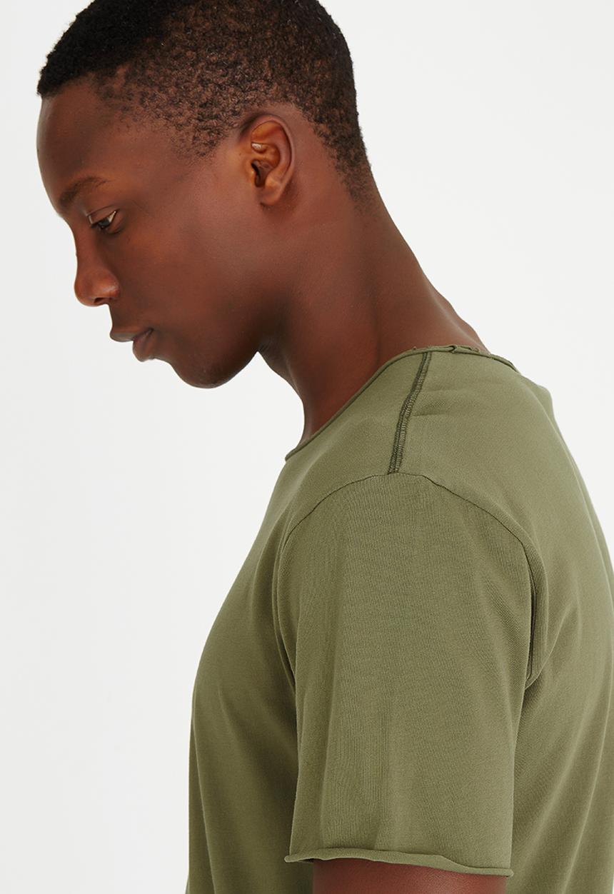 Only & Sons - Mahu Long Line T-Shirt Khaki Green