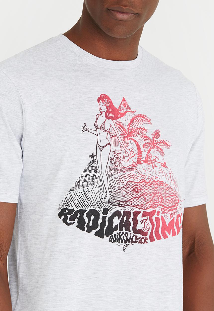 Quiksilver - Printed Fashion Fit Tee White