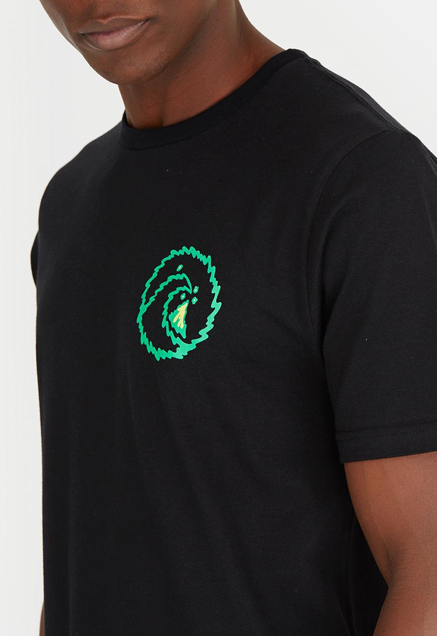 Quiksilver - Printed Fashion Fit Ctton Tee Black