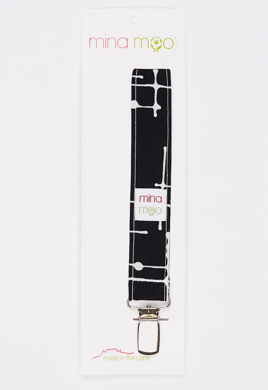 Mina Moo - Black Grid Dummy Clip Black and White